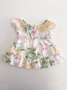 The Children’s Place Baby Girl Tropical Smocked Dress | Size 0-3M